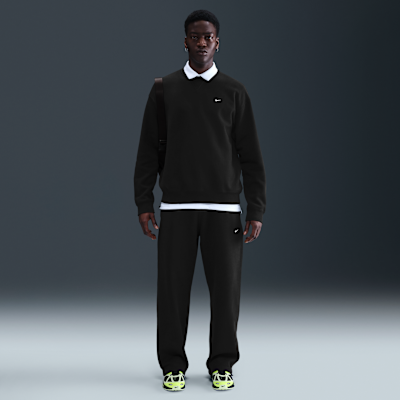 ★★Nike★★ Sportswear Swoosh Open Hem Fleece Pants M Black Nike Solo Swoosh Men's Fleece Open-Hem Pants. Nike.com